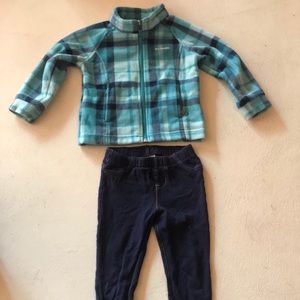 3T Columbia jacket with stretchy jeans